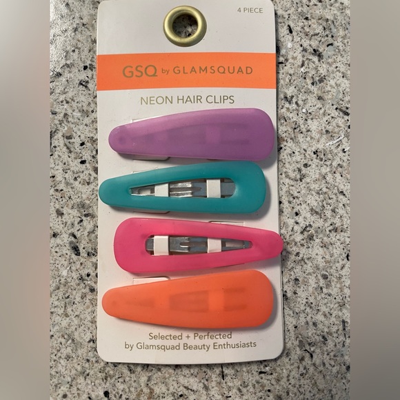 Women’s GLAMSQUAD NEON HAIR CLIPS (snap on) - Picture 2 of 3